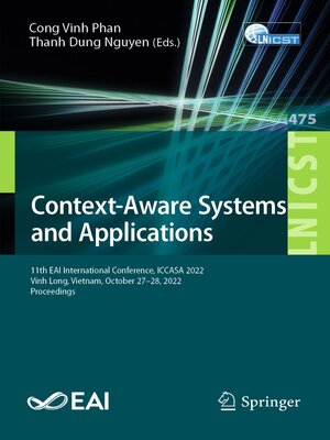 cover image of Context-Aware Systems and Applications